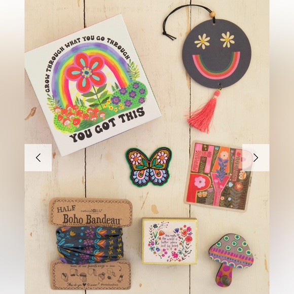 NEW boho “you got this” keepsake box w/6 items - Picture 2 of 6